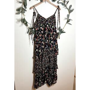 Club Monaco Suukyi Dress Tiered Midi Floral Dress LAST CALL